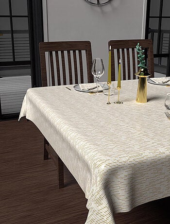 Nappe impriméé anti-tâches GOLD, par Soleil d'Ocre