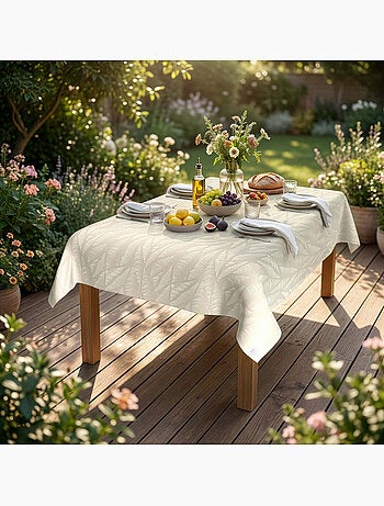 Nappe imprimée anti-tâches LUMINIS, par Soleil d'Ocre