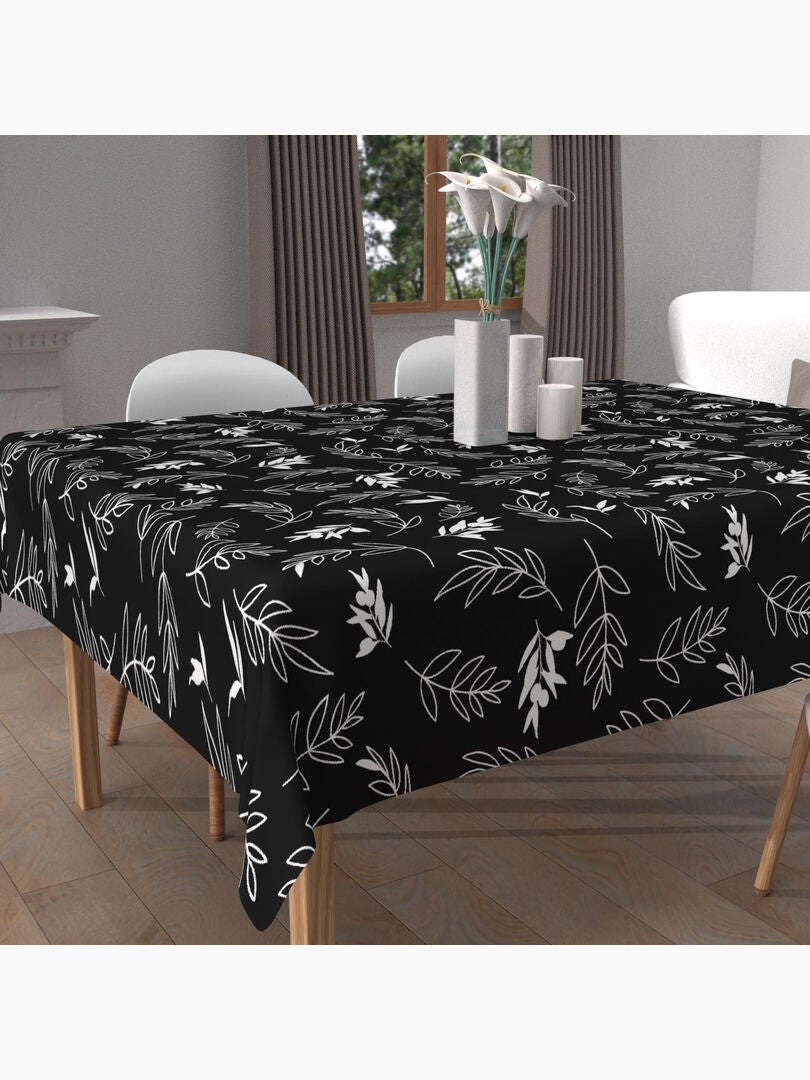 Nappe Carrée Imprimée Anti-tâches 'Artemis' - 180x180 Cm - 100% Polyester - Facile D'entretien