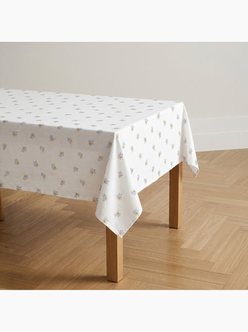 Nappe imprimée anti-taches style méditerranéen, motif floral - Gamusi - Kiabi Nappe imprimée anti-taches style méditerranéen, motif floral - Gamusi - Kiabi