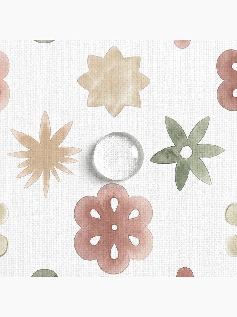 Nappe imprimée anti-taches style méditerranéen, motif floral - Gamusi Multicolore - Kiabi