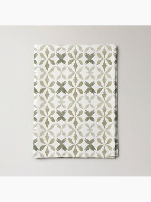 Nappe imprimée anti-taches style méditerranéen, motif géométrique - Gamusi - Kiabi Nappe imprimée anti-taches style méditerranéen, motif géométrique - Gamusi - Kiabi