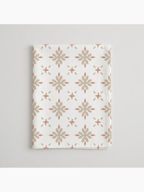 Nappe imprimée anti-taches style méditerranéen, motif géométrique floral - Gamusi - Kiabi Nappe imprimée anti-taches style méditerranéen, motif géométrique floral - Gamusi - Kiabi