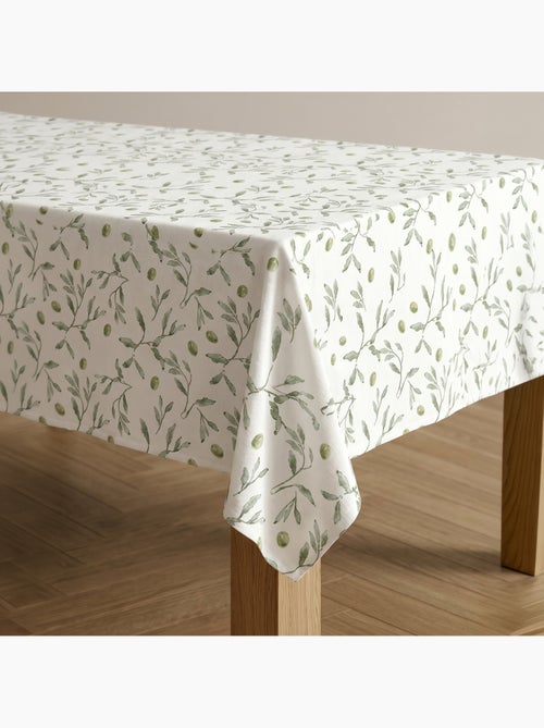 Nappe imprimée anti-taches style méditerranéen, motif olivier - Gamusi - Kiabi Nappe imprimée anti-taches style méditerranéen, motif olivier - Gamusi - Kiabi