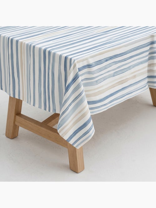Nappe imprimée anti-taches style méditerranéen, motif rayé - Gamusi - Kiabi Nappe imprimée anti-taches style méditerranéen, motif rayé - Gamusi - Kiabi