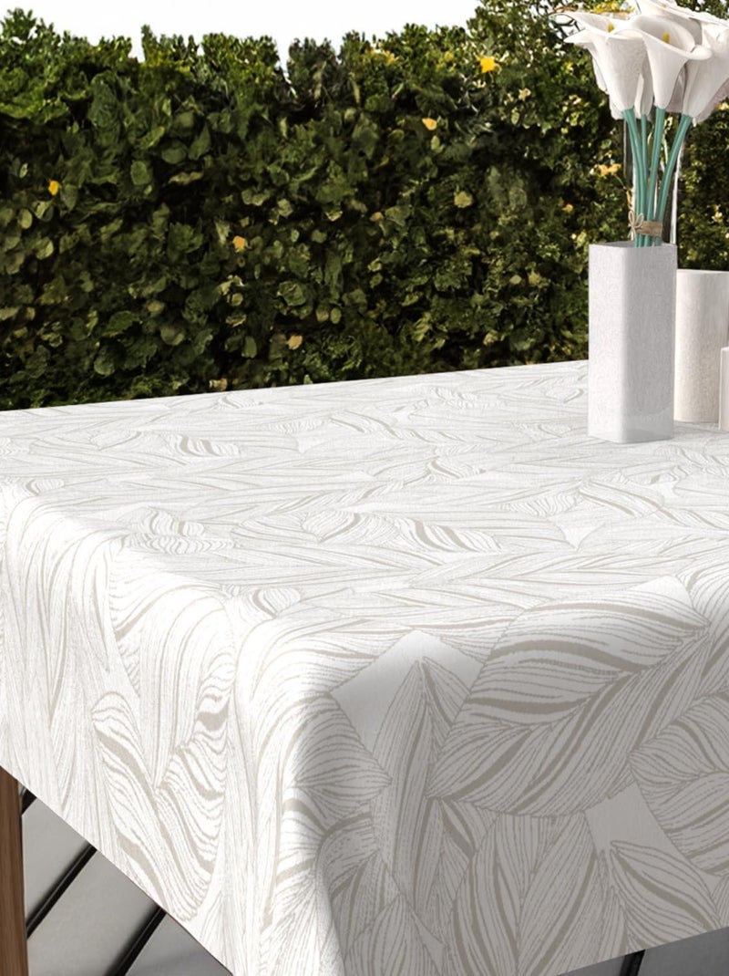 Nappe imprimée anti-tâches VENUS, par Soleil d'Ocre Blanc - Kiabi