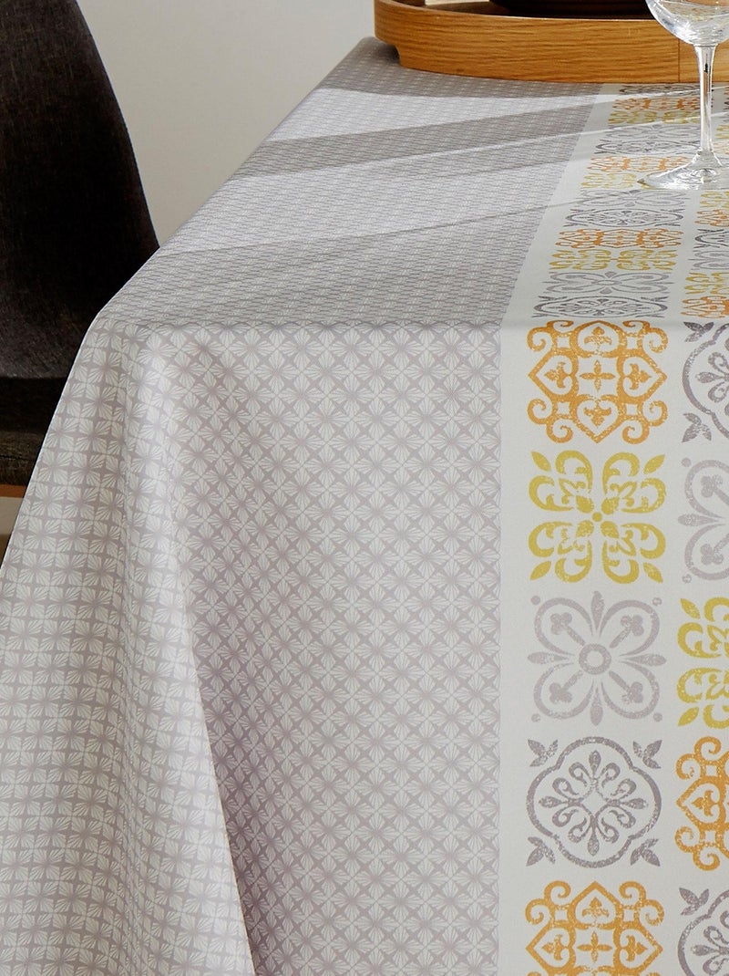 Nappe imprimée CARO Carré Gris - Kiabi