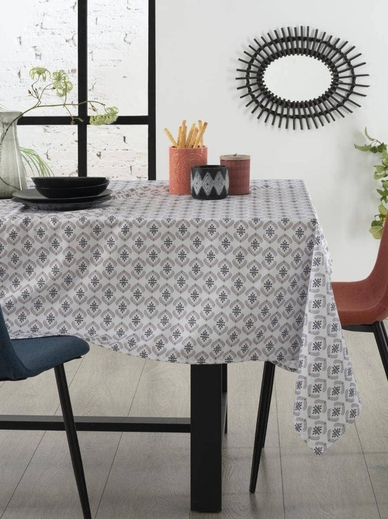 Nappe imprimée carreaux vintage Blanc - Kiabi