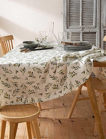 Nappe imprimée en métis, OLIVES