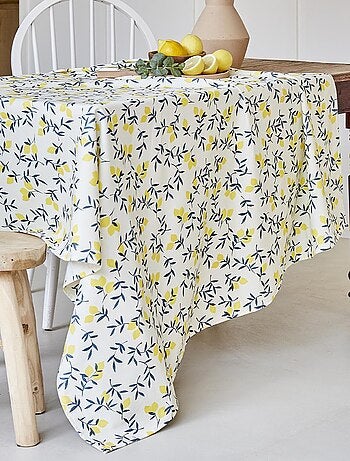 Nappe imprimée en métis, ZESTE DE CITRON