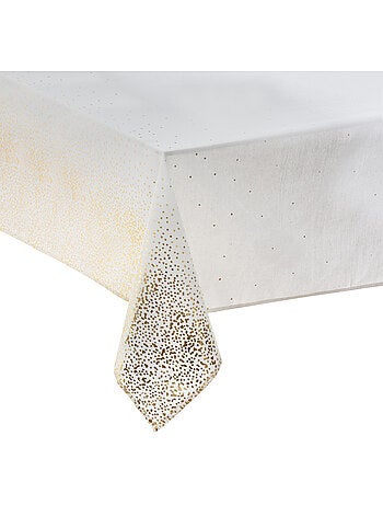 Nappe de Noël festive à pois