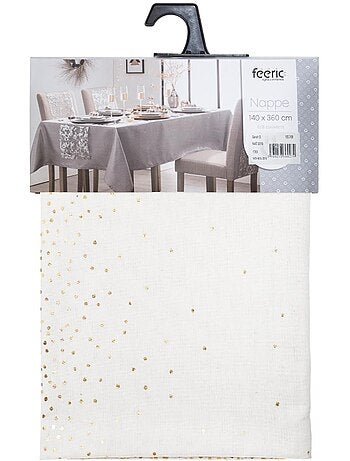 Nappe de Noël festive à pois
