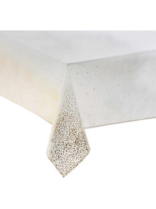 Nappe imprimée léopard 140 x 360 cm blanc et or ASTA - Kiabi