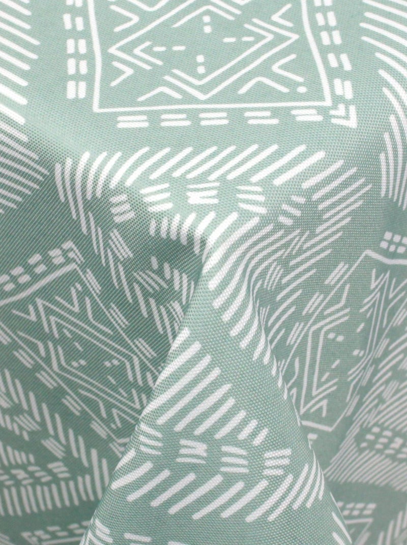 Nappe imprimée polyester BOHO Rectangulaire Vert clair - Kiabi