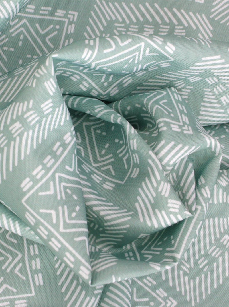 Nappe imprimée polyester BOHO Rectangulaire Vert clair - Kiabi