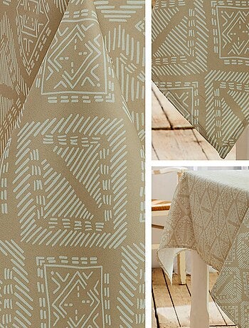 Nappe imprimée polyester BOHO Rond
