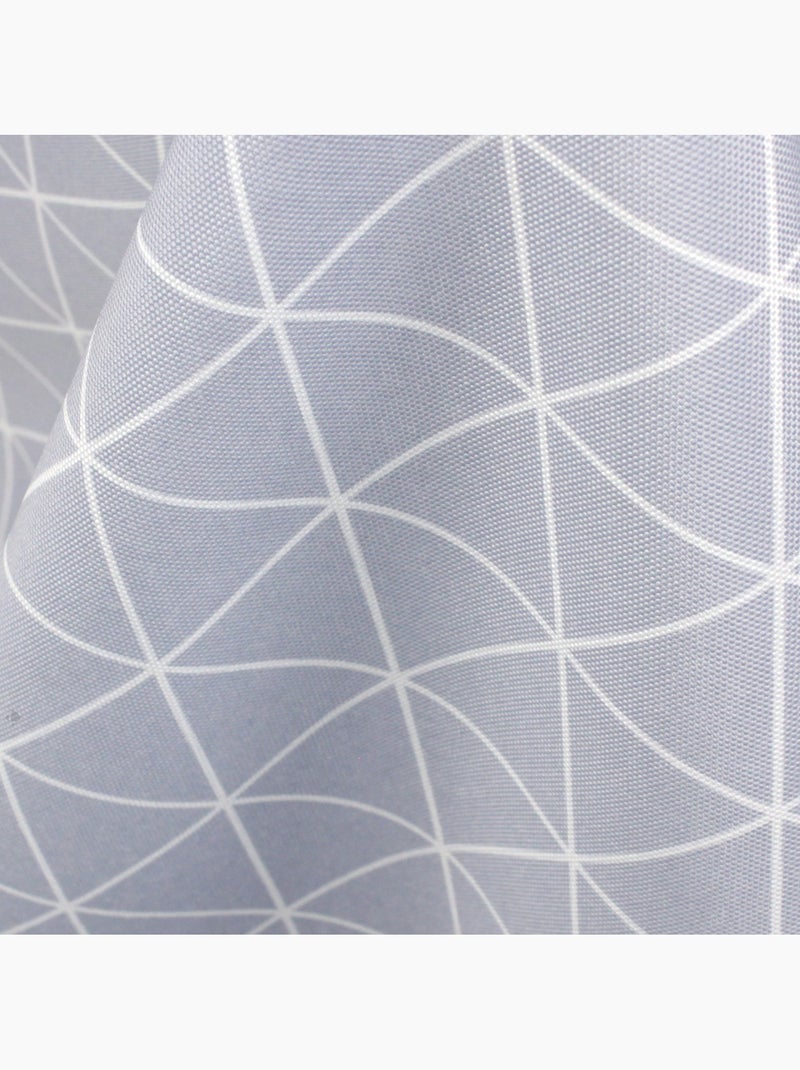 Nappe imprimée polyester PACO géométrique Rectangulaire Gris clair - Kiabi