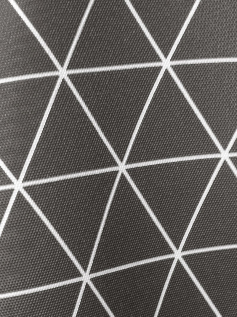 Nappe imprimée polyester PACO géométrique Rectangulaire Gris foncé - Kiabi