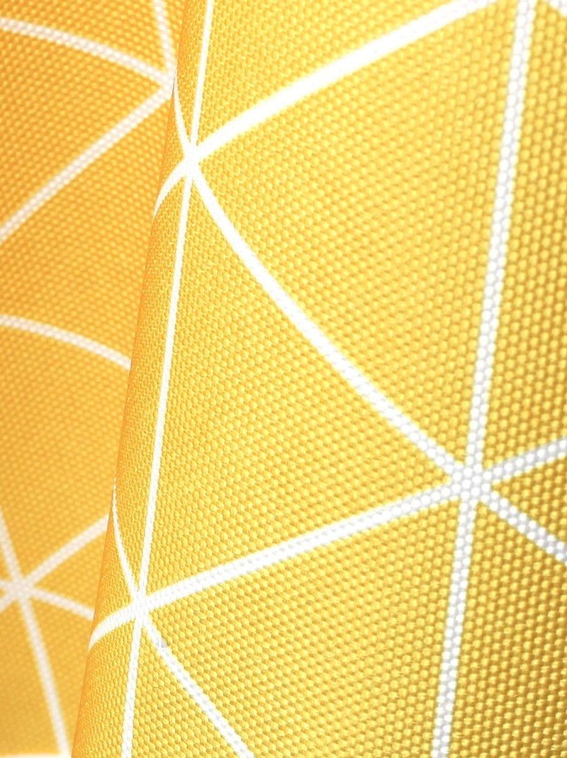 Nappe imprimée polyester PACO géométrique Rectangulaire Jaune pâle - Kiabi
