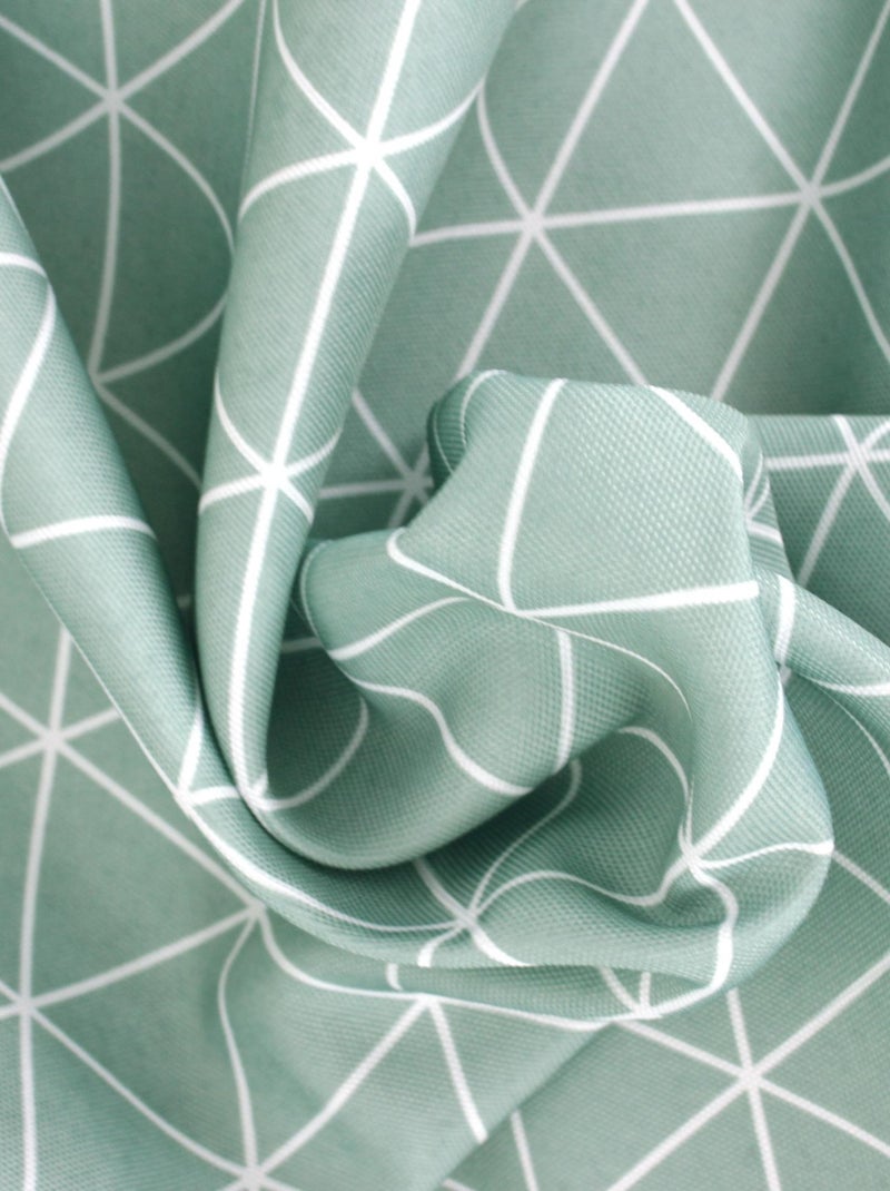 Nappe imprimée polyester PACO géométrique Rectangulaire Vert olive - Kiabi