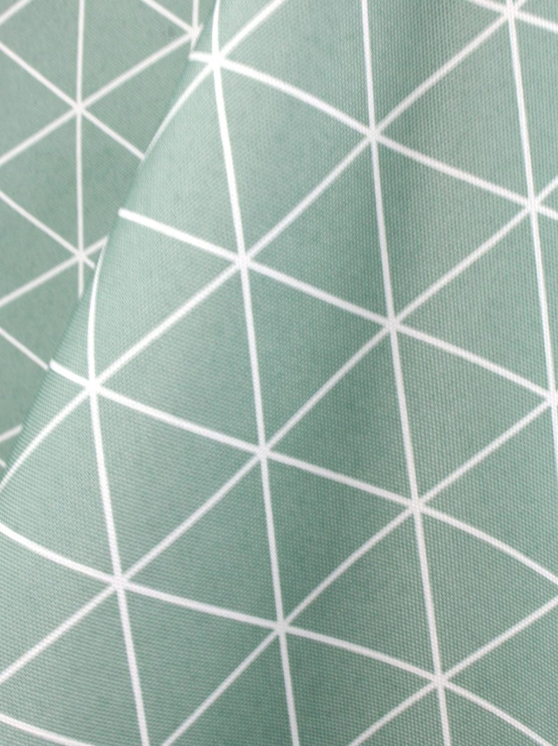 Nappe imprimée polyester PACO géométrique Rectangulaire Vert olive - Kiabi