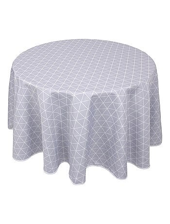 Nappe imprimée polyester PACO géométrique Rond