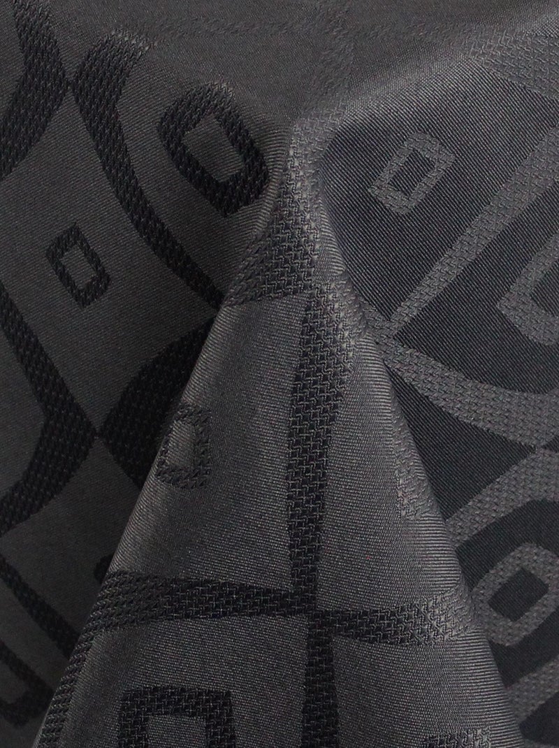 Nappe Jacquard BRUNCH Carré Gris - Kiabi