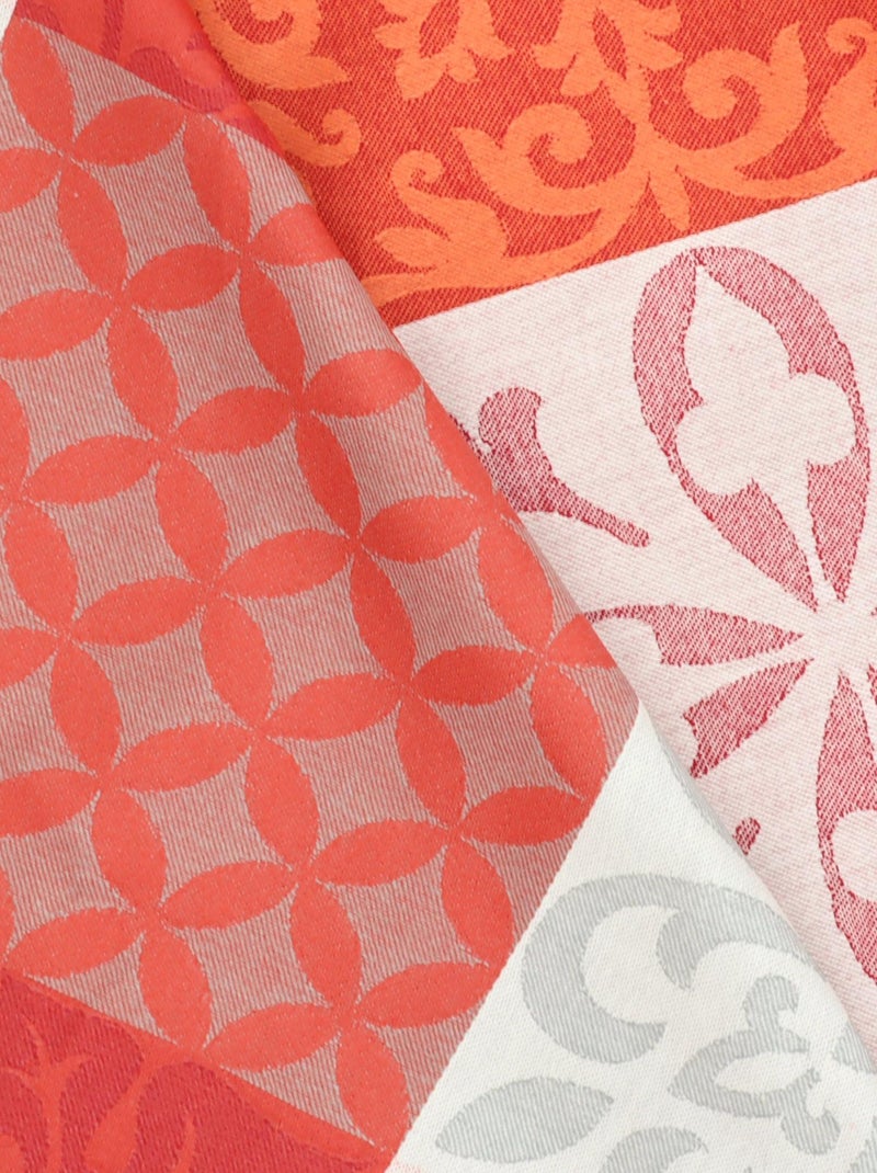 Nappe jacquard CARCES Rectangulaire Rouge - Kiabi