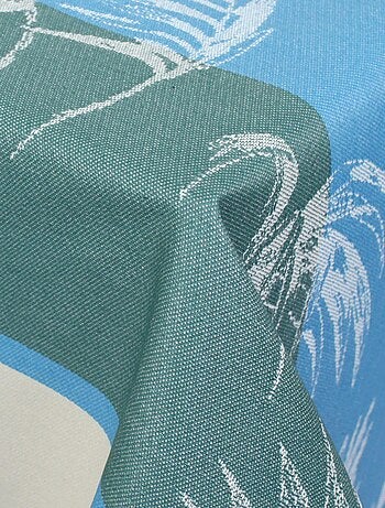 Nappe Jacquard coton PALMIER + enduction acrylique Carré
