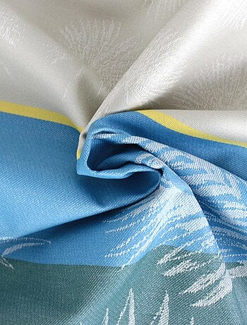 Nappe Jacquard coton PALMIER + enduction acrylique Carré