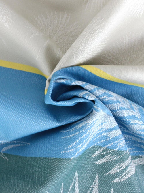 Nappe Jacquard coton PALMIER + enduction acrylique Carré - Kiabi