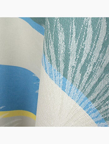 Nappe Jacquard coton PALMIER + enduction acrylique Ovale