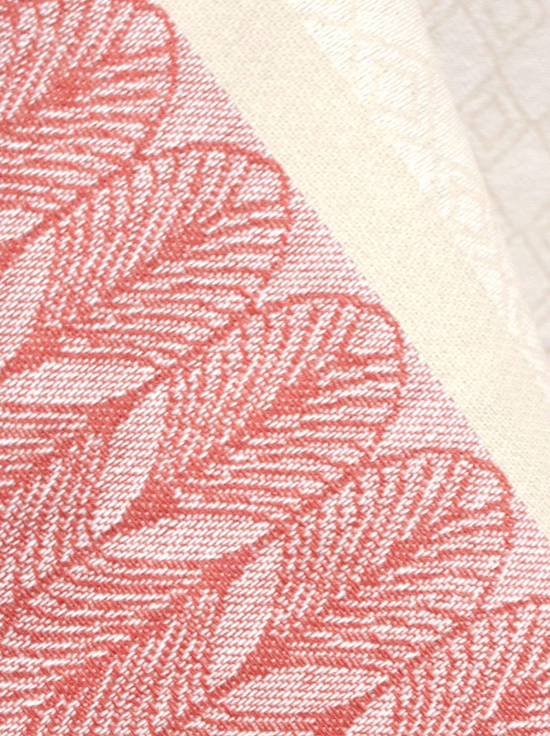 Nappe Jacquard enduction acrylique CHARLESTON Carré Rouge - Kiabi
