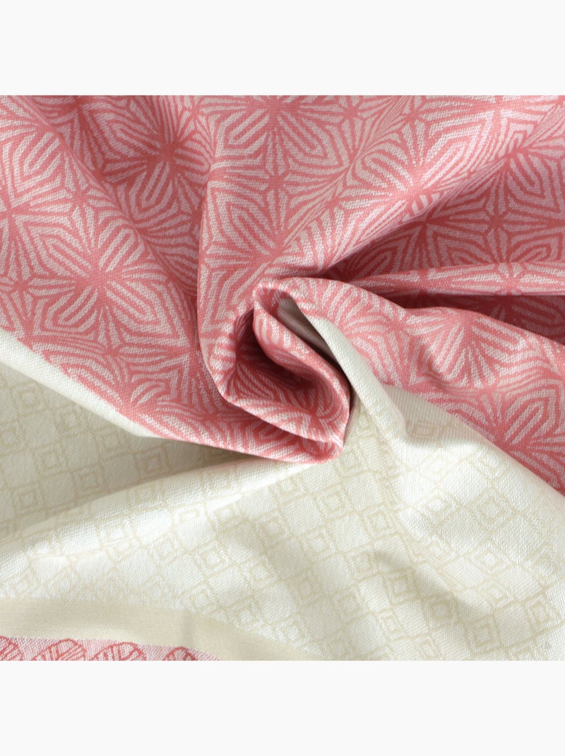 Nappe Jacquard enduction acrylique CHARLESTON Rectangulaire Rouge - Kiabi