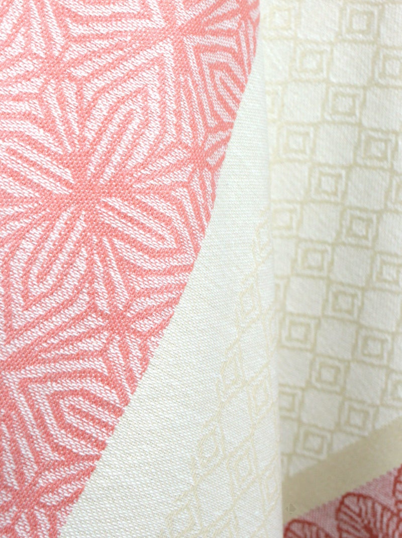 Nappe Jacquard enduction acrylique CHARLESTON Rond Rouge - Kiabi