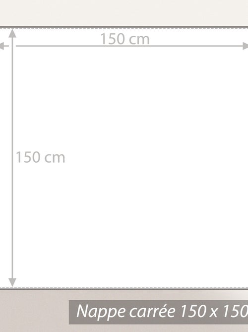 Nappe Jacquard LOUNGE Carré - Kiabi