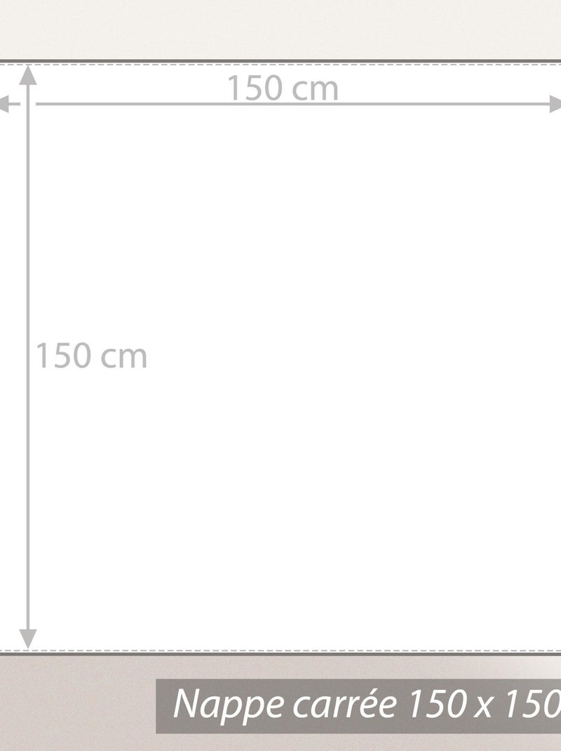 Nappe Jacquard LOUNGE Carré Gris - Kiabi