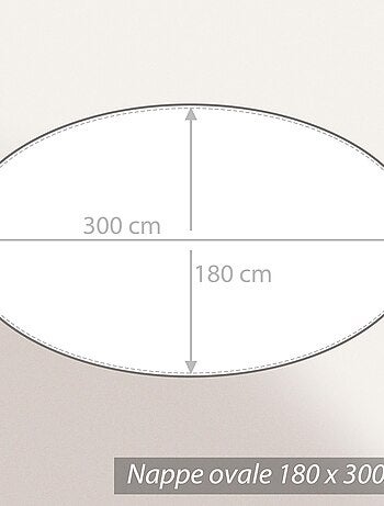 Nappe Jacquard LOUNGE Ovale