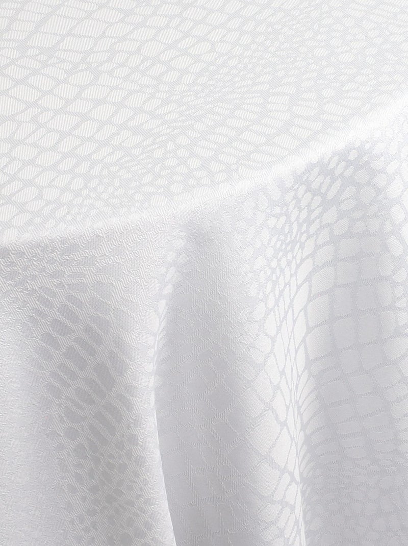 Nappe Jacquard LOUNGE Ovale Blanc - Kiabi