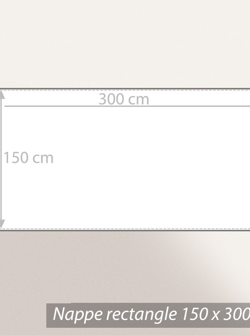 Nappe Jacquard LOUNGE Rectangulaire Blanc - Kiabi