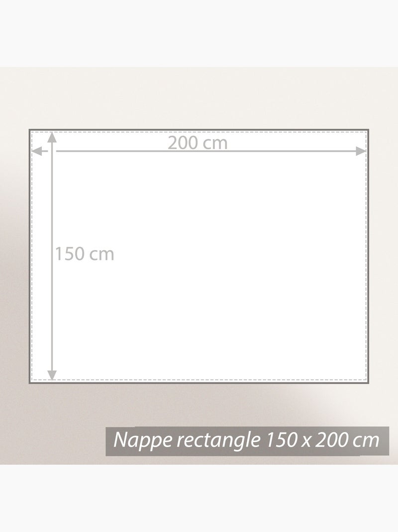 Nappe Jacquard LOUNGE Rectangulaire Gris - Kiabi