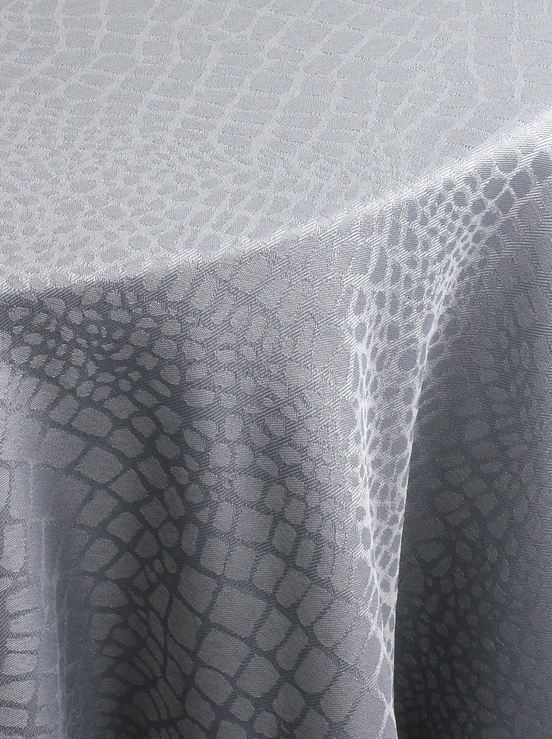 Nappe Jacquard LOUNGE Rond Gris - Kiabi
