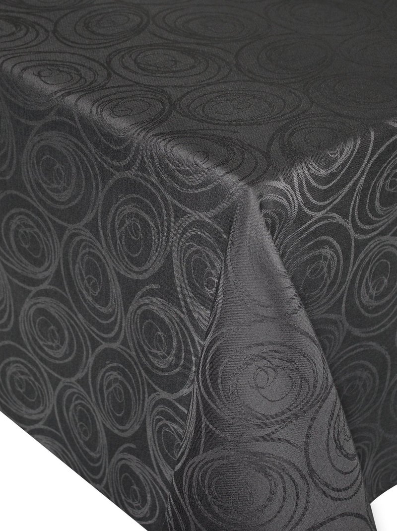 Nappe Jacquard SPIRALE Carré Gris - Kiabi