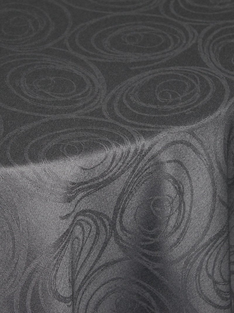 Nappe Jacquard SPIRALE Ovale Gris - Kiabi