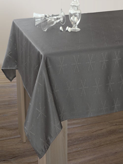 Nappe Lurex Entretien facile - Anthracite Argenté - Kiabi