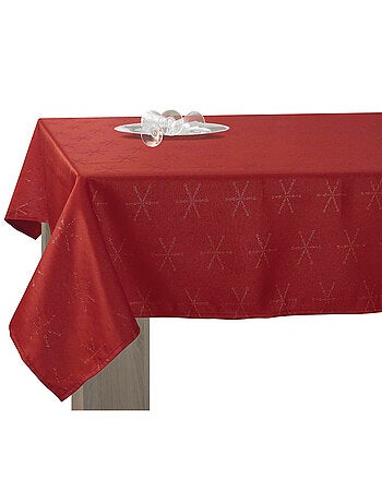 Nappe Lurex Entretien facile - Bordeaux Argenté