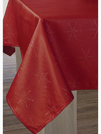 Nappe Lurex Entretien facile - Bordeaux Argenté