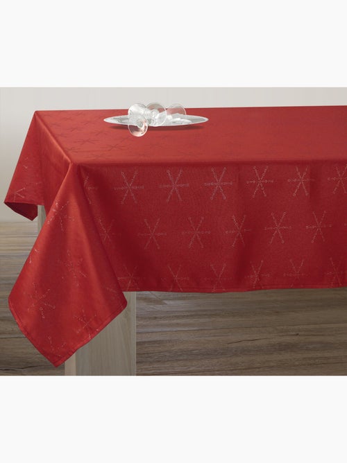 Nappe Lurex Entretien facile - Bordeaux Argenté - Kiabi