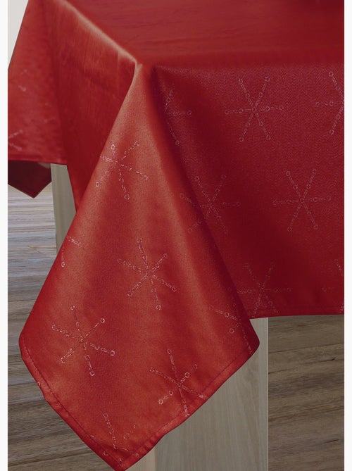 Nappe Lurex Entretien facile - Bordeaux Argenté - Kiabi
