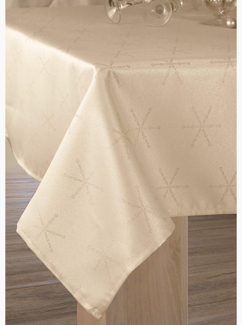 Nappe Lurex Entretien facile - Crème et Doré Blanc Doré - Kiabi